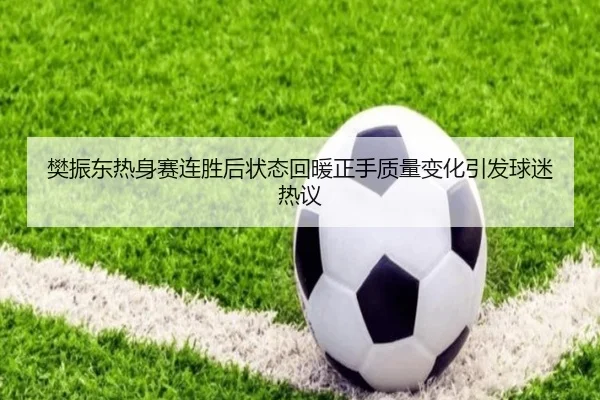 樊振东热身赛连胜后状态回暖正手质量变化引发球迷热议